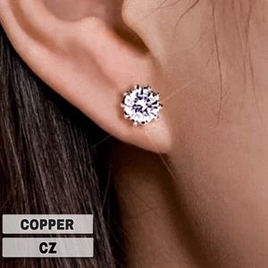 ⚜️𝟯𝟬%𝗢𝗙𝗙 𝗯𝘂𝗻𝗱𝗹𝗲𝘀 𝟯+⚜️ NEW CZ Filigree Round Cut Stud Earrings
